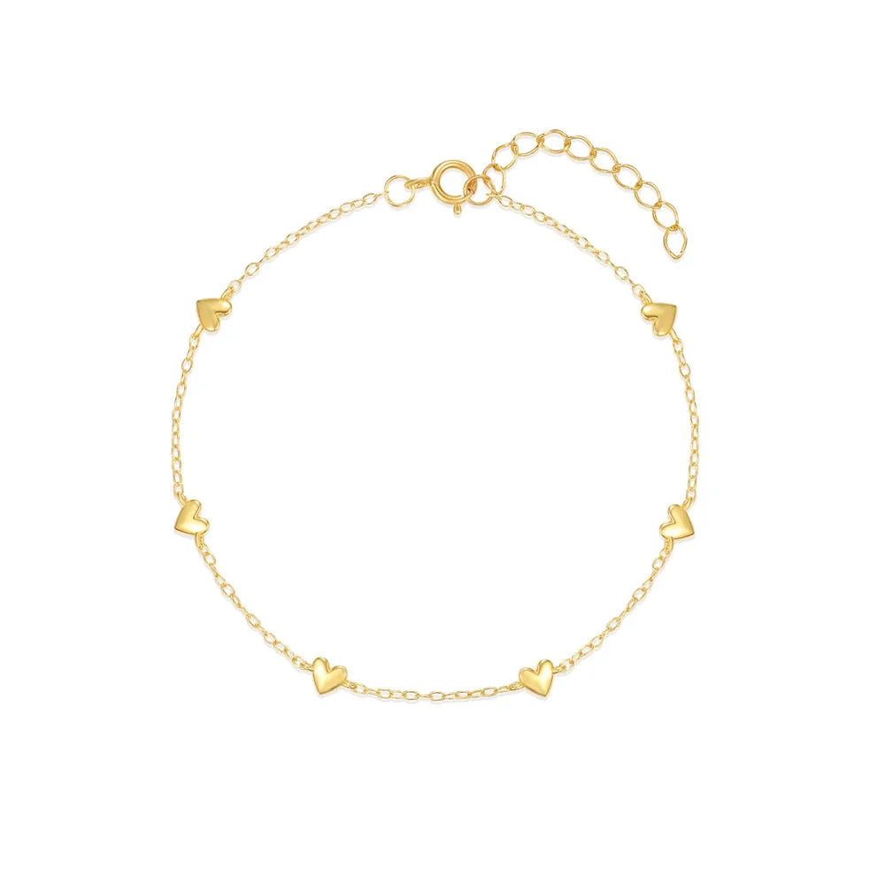 CANNER Simple Zircon Bracelet For Women 925 Sterling Silver Pendente Wedding Party Gold Chain Fine Jewelry Accessories 2023 Gift