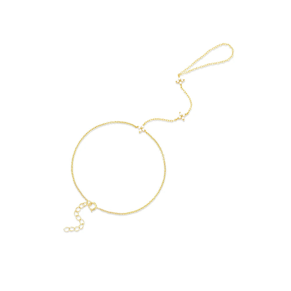 CANNER Simple Zircon Bracelet For Women 925 Sterling Silver Pendente Wedding Party Gold Chain Fine Jewelry Accessories 2023 Gift