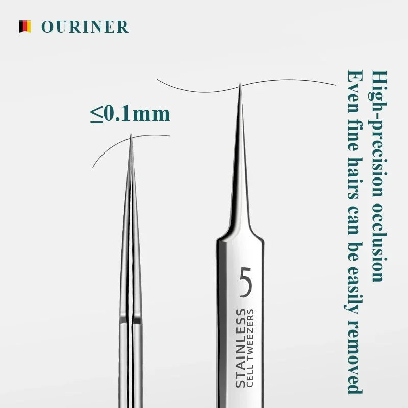 High-Quality Ultra-fine No. 5 Cell Pimples Blackhead Clip Tweezers Beauty Salon Special Scraping Artifact Acne Needle Tool