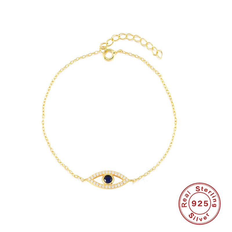 CANNER Simple Zircon Bracelet For Women 925 Sterling Silver Pendente Wedding Party Gold Chain Fine Jewelry Accessories 2023 Gift