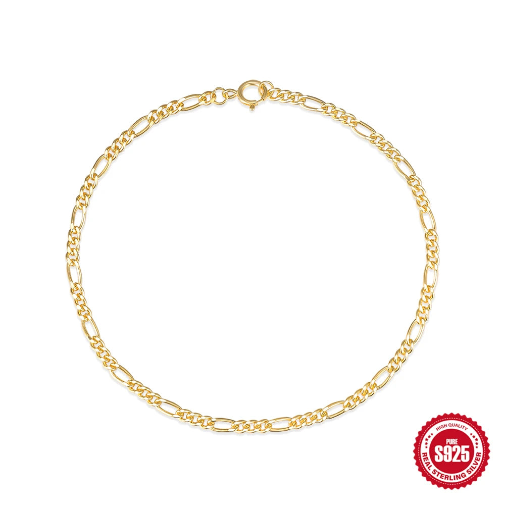 CANNER Simple Zircon Bracelet For Women 925 Sterling Silver Pendente Wedding Party Gold Chain Fine Jewelry Accessories 2023 Gift