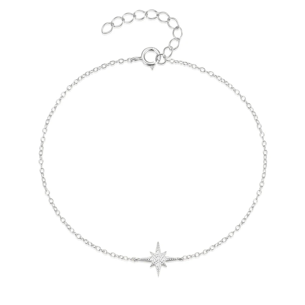 CANNER S925 Sterling Silver Bracelet For Women Stacked Wear Temperament Versatile Pearl Chains Bracelet Hand Ornament Jewelry