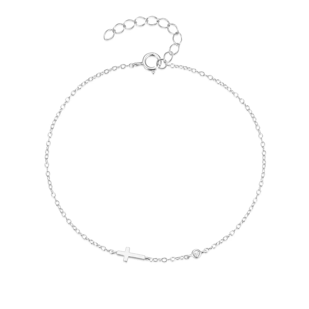 CANNER S925 Sterling Silver Bracelet For Women Stacked Wear Temperament Versatile Pearl Chains Bracelet Hand Ornament Jewelry