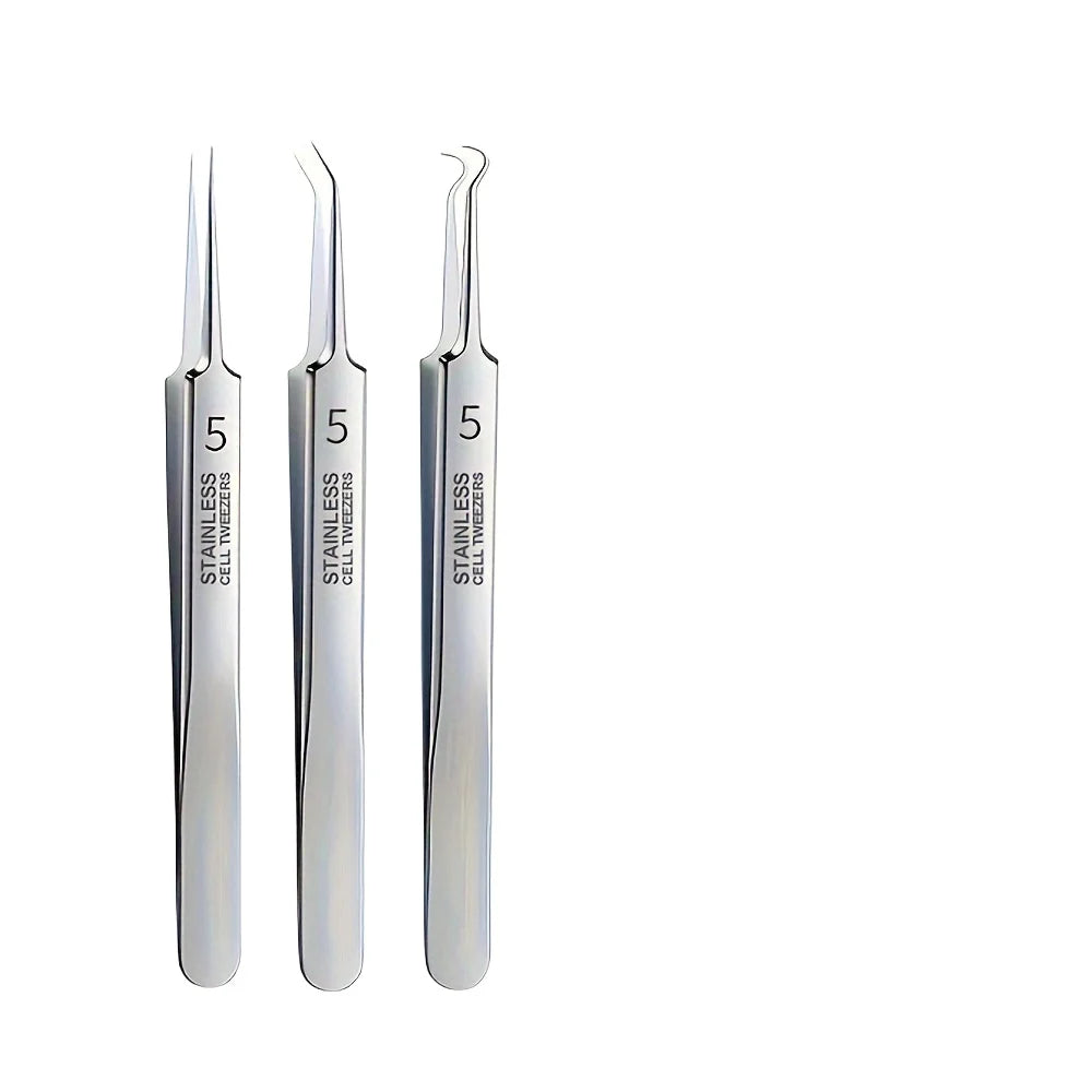 High-Quality Ultra-fine No. 5 Cell Pimples Blackhead Clip Tweezers Beauty Salon Special Scraping Artifact Acne Needle Tool