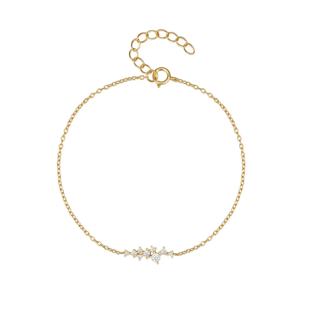 CANNER S925 Sterling Silver Bracelet For Women Stacked Wear Temperament Versatile Pearl Chains Bracelet Hand Ornament Jewelry