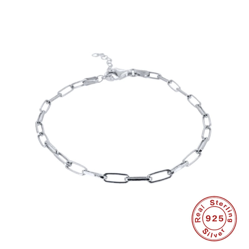 CANNER Simple Zircon Bracelet For Women 925 Sterling Silver Pendente Wedding Party Gold Chain Fine Jewelry Accessories 2023 Gift
