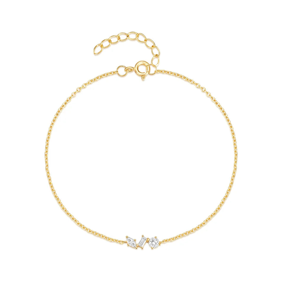 CANNER S925 Sterling Silver Bracelet For Women Stacked Wear Temperament Versatile Pearl Chains Bracelet Hand Ornament Jewelry