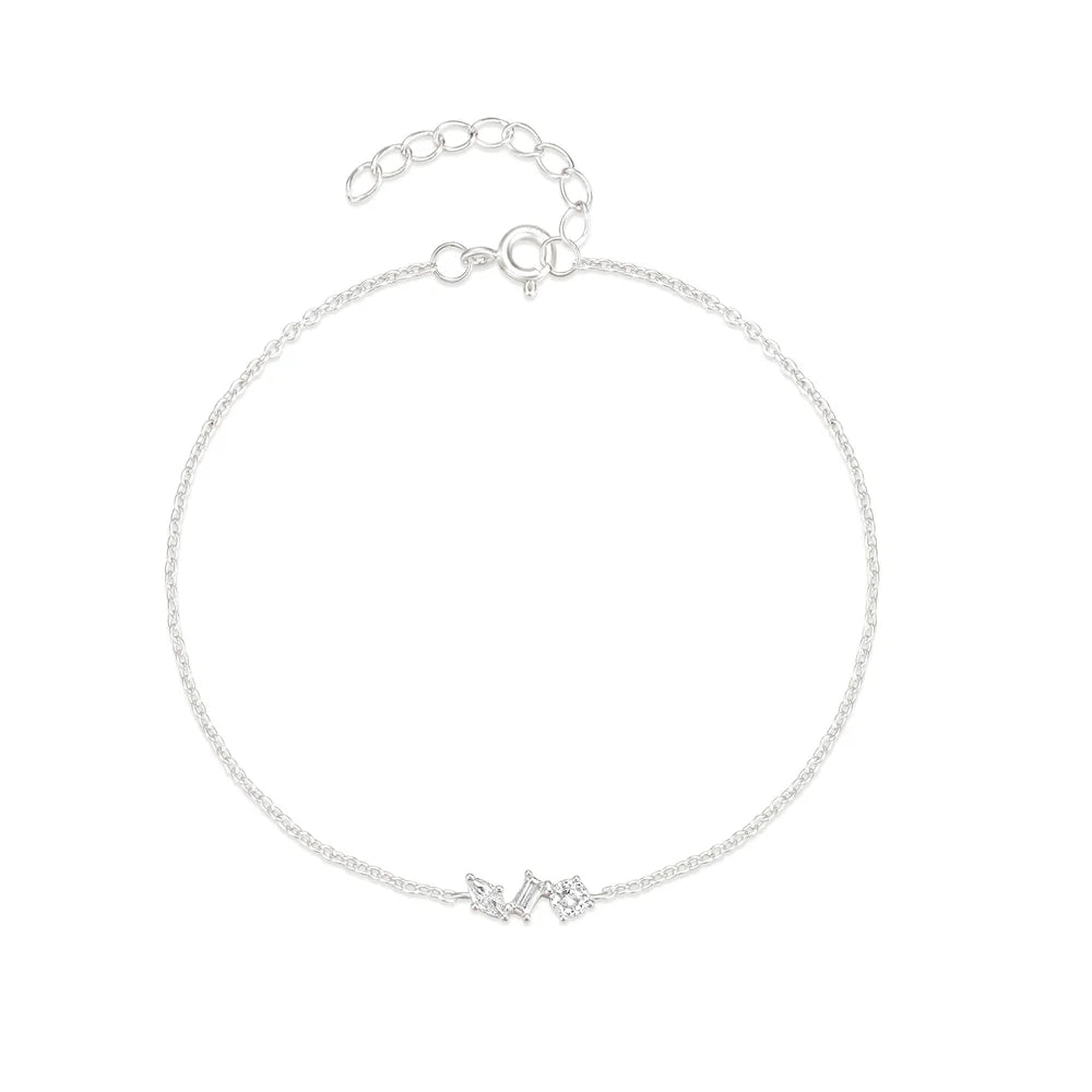 CANNER S925 Sterling Silver Bracelet For Women Stacked Wear Temperament Versatile Pearl Chains Bracelet Hand Ornament Jewelry