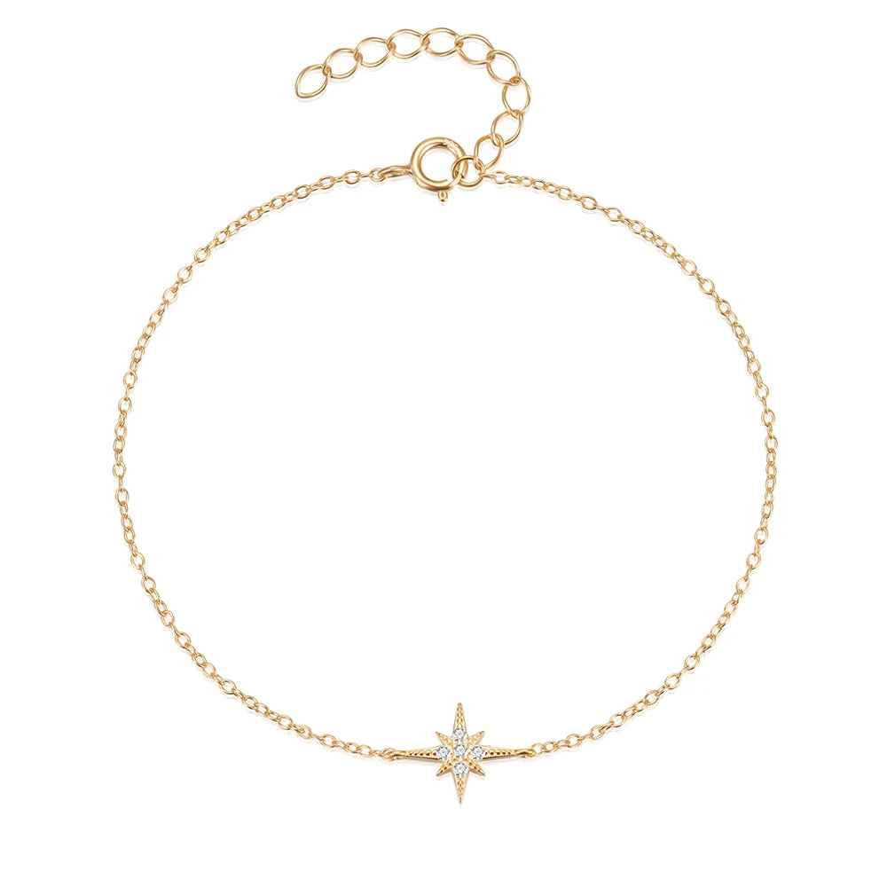 CANNER S925 Sterling Silver Bracelet For Women Stacked Wear Temperament Versatile Pearl Chains Bracelet Hand Ornament Jewelry