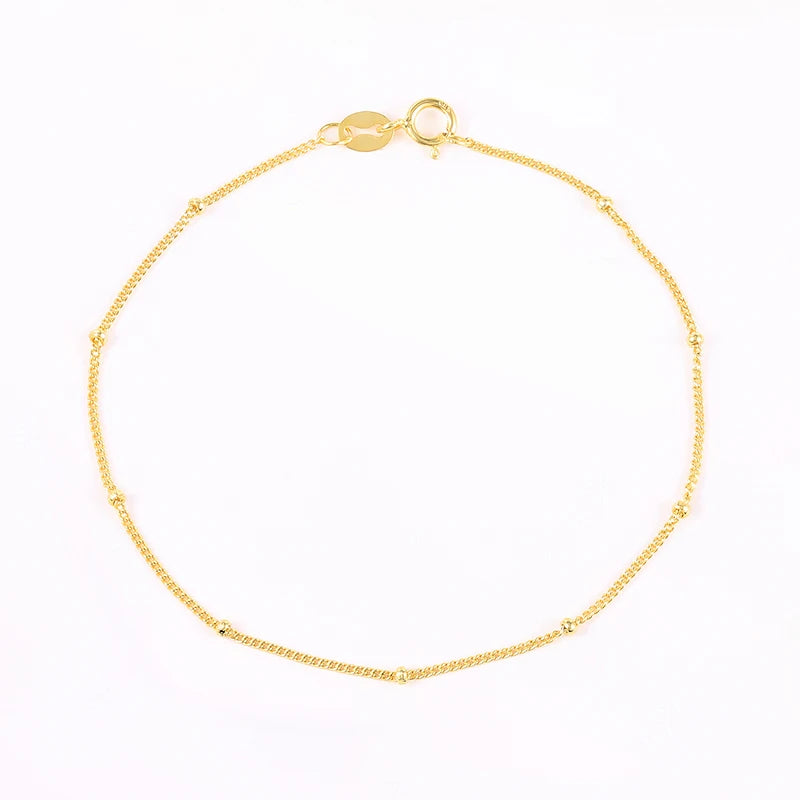 CANNER Simple Zircon Bracelet For Women 925 Sterling Silver Pendente Wedding Party Gold Chain Fine Jewelry Accessories 2023 Gift